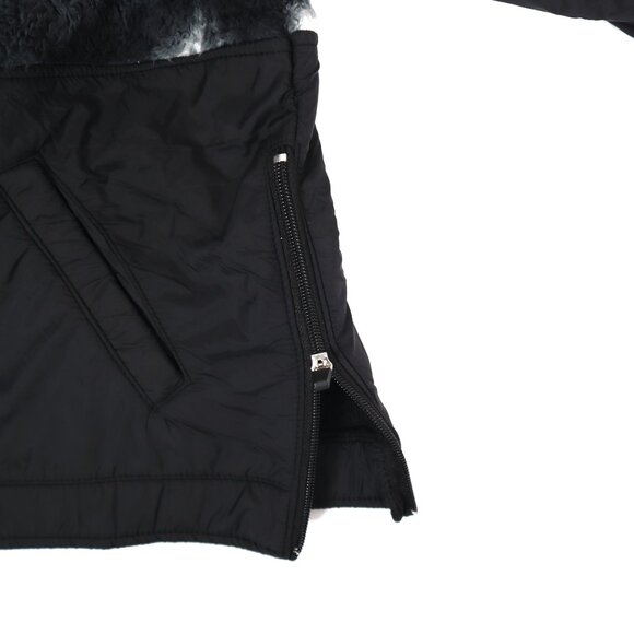 Outdoor Collection by 26 International Sherpa Jacket Side Zip Black and White LG - Picture 4 of 9